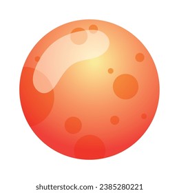 Isolated abstract planet Cosmic star Vector