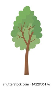Isolated abstract and season tree design