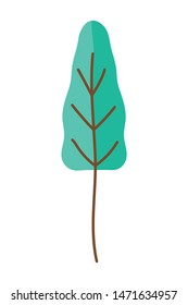 Isolated abstract and season tree design