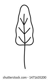 Isolated abstract and season tree design