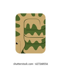 Isolated abstract snake on a white background, Vector illustration