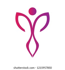 Isolated abstract spa logo. Vector illustration design
