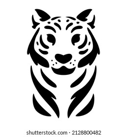 Isolated abstract tiger animal silhouette Vector