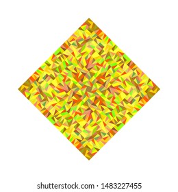 Isolated abstract tiled mosaic square logo template - geometrical colorful vector element