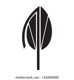 Isolated abstract tree icon