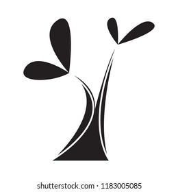 Isolated abstract tree icon