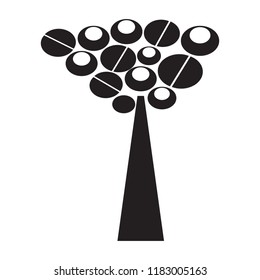 Isolated abstract tree icon