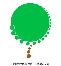 Isolated abstract tree icon. Vector illustration design