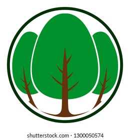 Isolated abstract tree icon. Vector illustration design