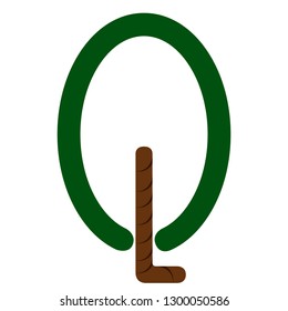 Isolated abstract tree icon. Vector illustration design
