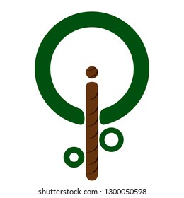 Isolated abstract tree icon. Vector illustration design