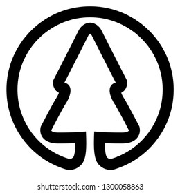 Isolated abstract tree icon. Vector illustration design