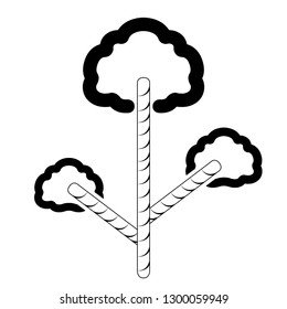 Isolated abstract tree icon. Vector illustration design