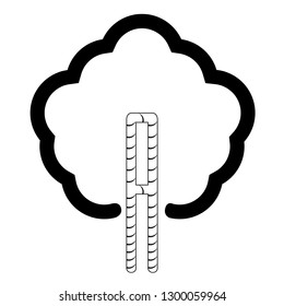 Isolated abstract tree icon. Vector illustration design