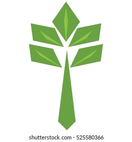 Isolated abstract tree on a white background, Vector illustration
