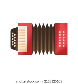 Isolated accordion icon Colombian musical instrument Vector illustration