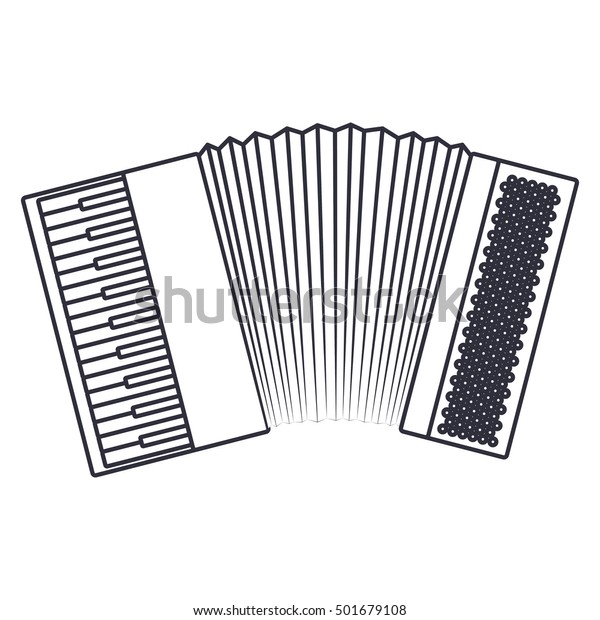 Isolated Accordion Instrument Design Stock Vector (Royalty Free ...