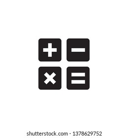 Isolated accounting icon symbol on clean background. Vector calculation element in trendy style.