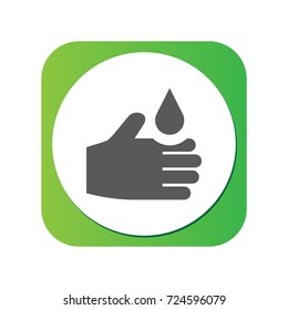 Isolated Acid Icon Symbol On Clean Background. Vector Hand Element In Trendy Style.