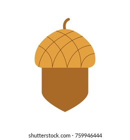 Isolated acorn design