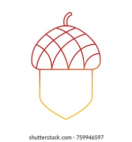 Isolated acorn design