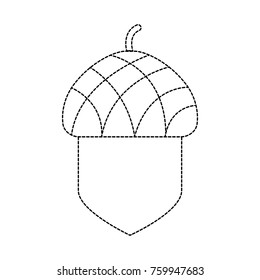Isolated acorn design