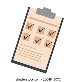 Isolated activity checklist image - Vector illustration design