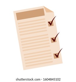 Isolated activity checklist image - Vector illustration design