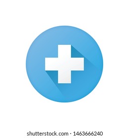 isolated add plus icon vector. modern 3d icon button. 