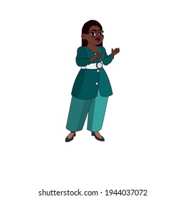 Isolated African american woman - Vector illustration design