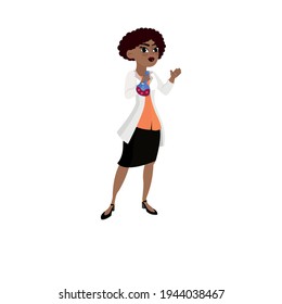 Isolated African american woman - Vector illustration design