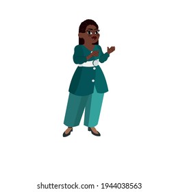 Isolated African american woman - Vector illustration design