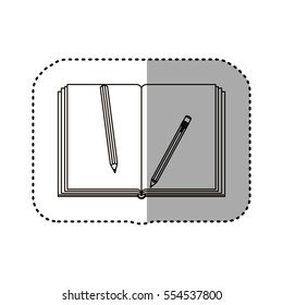 Isolated agend and pencils design