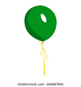 Isolated air balloon on a white background, Vector illustration