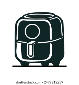 Isolated Air Fryer Icon on White Background. vector graphic icon