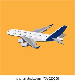 Isolated airbus illustration