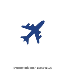 Isolated Airplane Icon, EMoji, Emoticon, Vector Flat