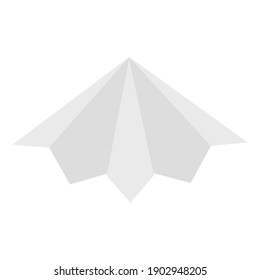 Papel de avión aislado Volver a la escuela icono animado- Vector