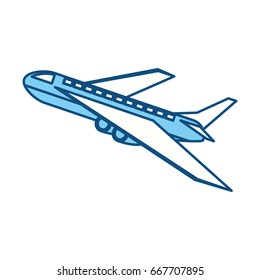 Airplane Taking Off Stock Vector (Royalty Free) 668527030 | Shutterstock