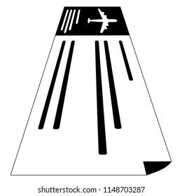 Isolated airplane ticket icon