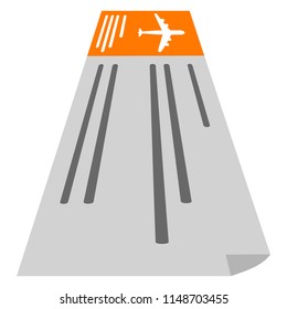 Isolated airplane ticket icon