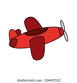 Isolated airplane toy design