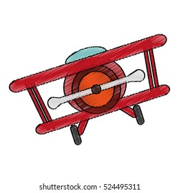 Isolated airplane toy design
