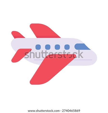 Isolated Airplane Vector Illustration for Creative Projects Aviation Travel Icon