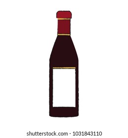 Isolated alcohol bottle design