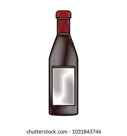 Isolated alcohol bottle design