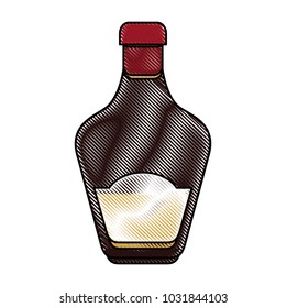 Isolated alcohol bottle design