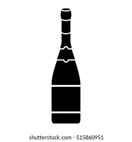 Isolated alcohol bottle design