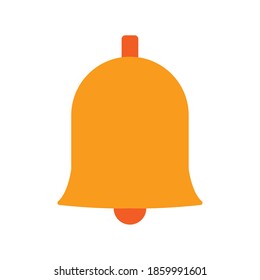 Botón de alerta aislado en línea marketing digital colorido icono en fondo blanco- Vector