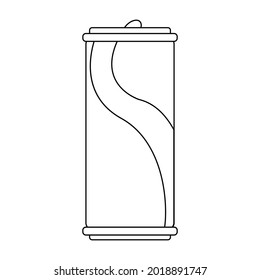 Isolated aluminium can of soda Vector illustration
